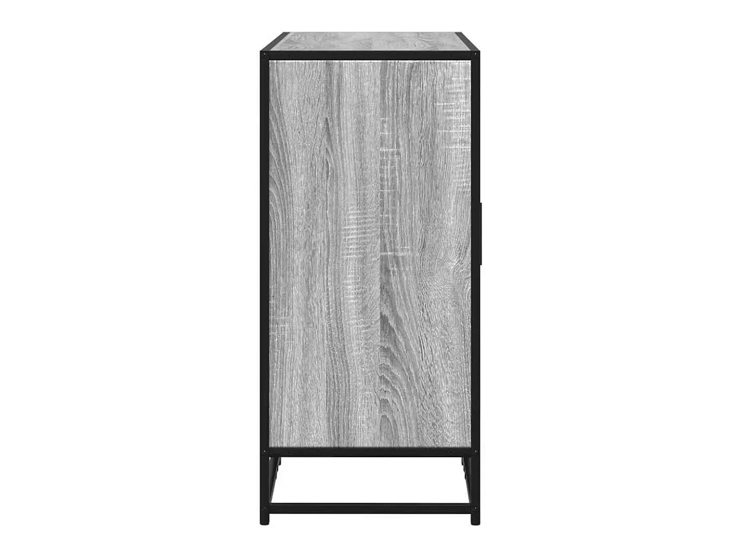 Aparador de madera de ingeniería gris Sonoma 92x35x76 cm