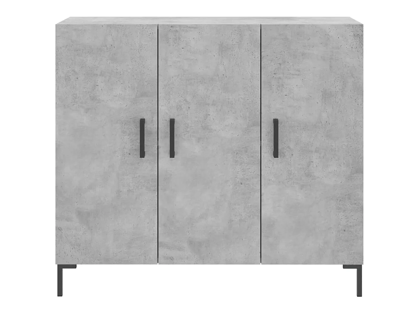 Aparador de madera de ingeniería gris hormigón 90x34x80 cm