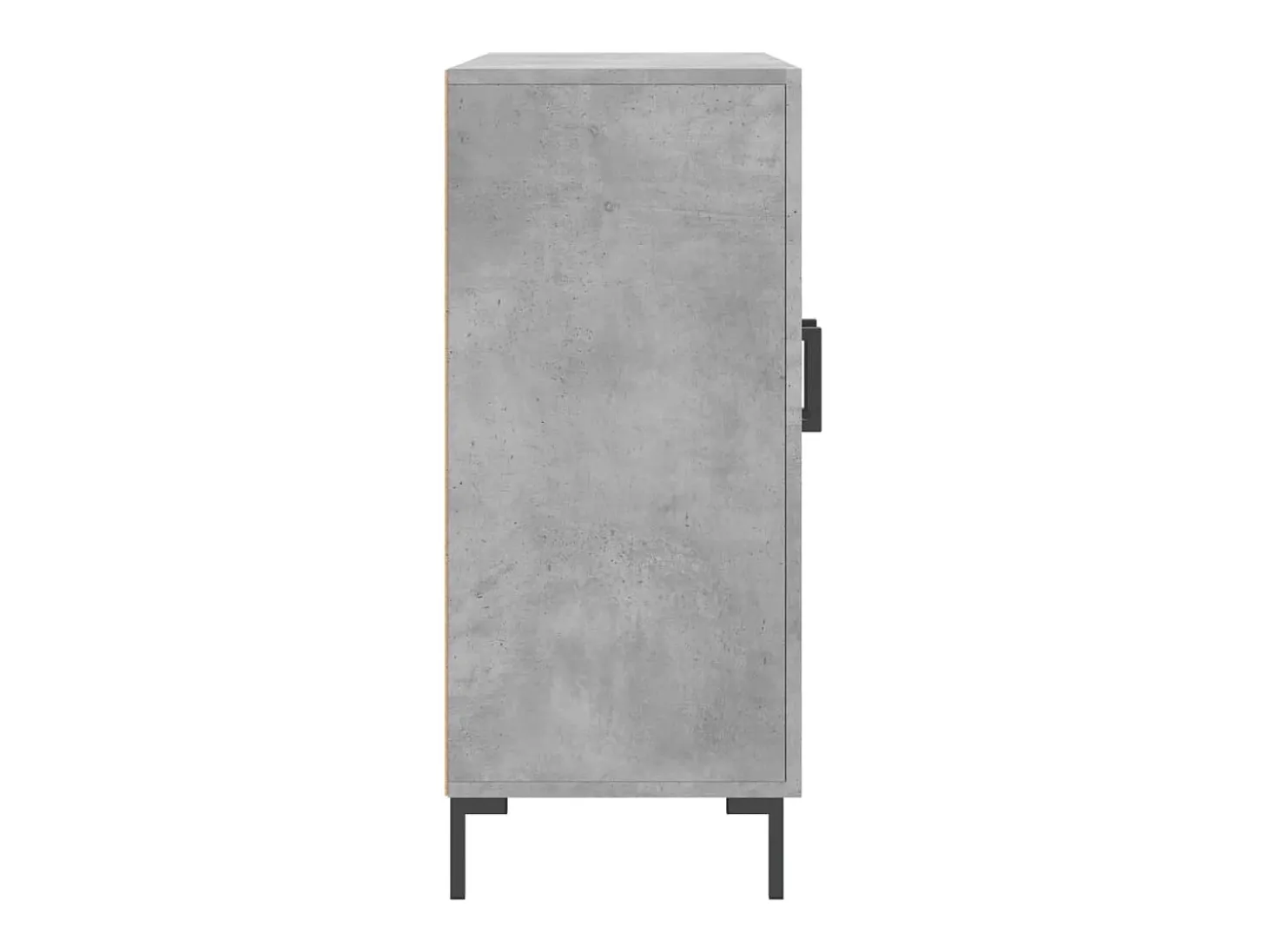 Aparador de madera de ingeniería gris hormigón 90x34x80 cm