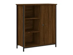 Aparador de madera de ingeniería marrón roble 70x30x80 cm ES76531