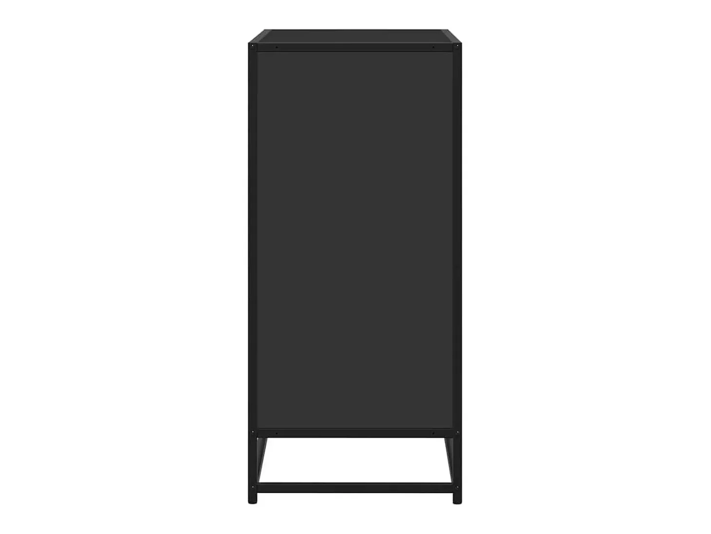 Aparador de madera de ingeniería negro 68x35x76 cm