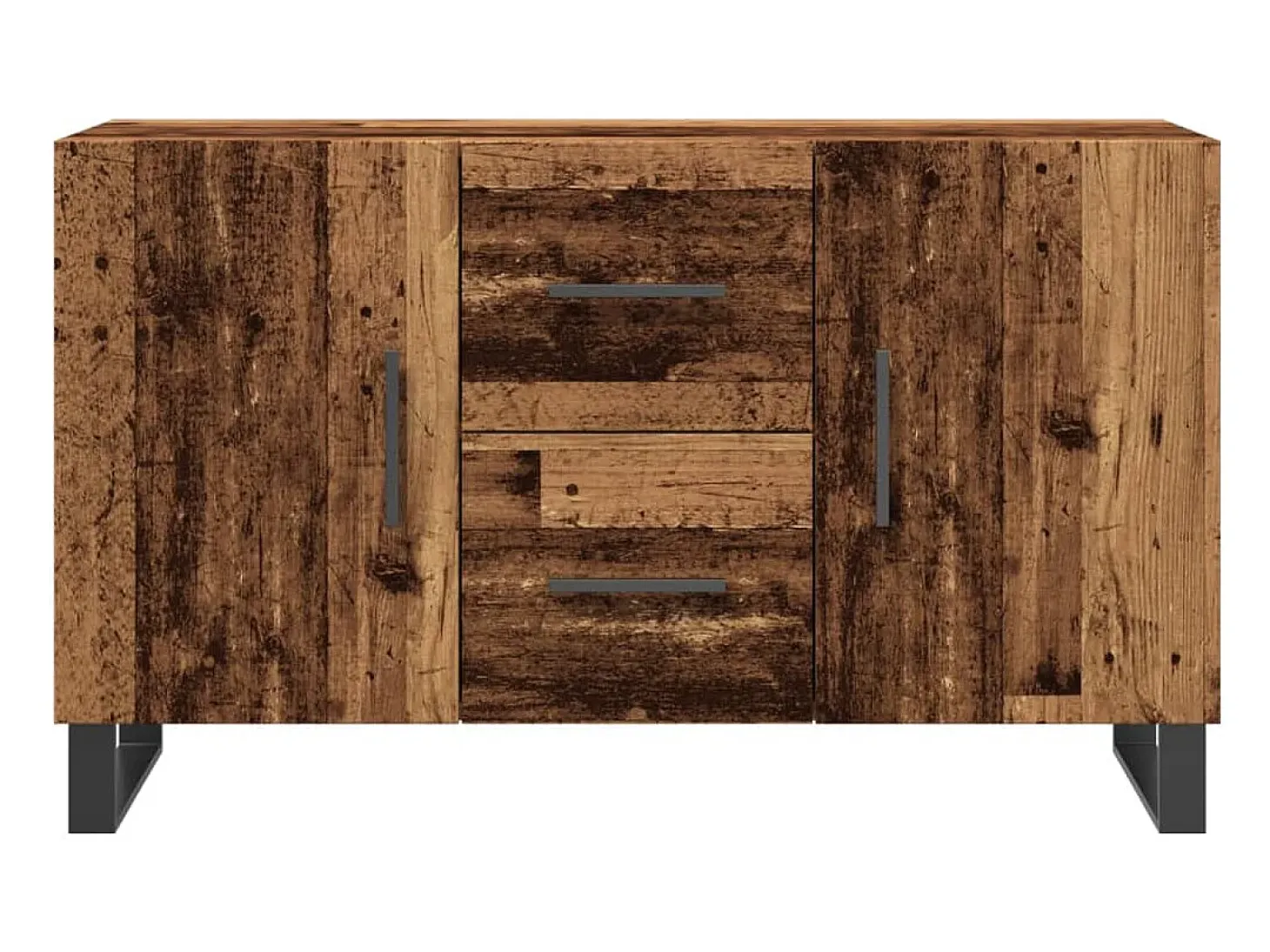 Aparador de madera de ingeniería envejecida 100x36x60 cm