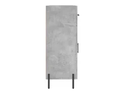 Aparador de madera de ingeniería gris hormigón 69,5x34x90 cm