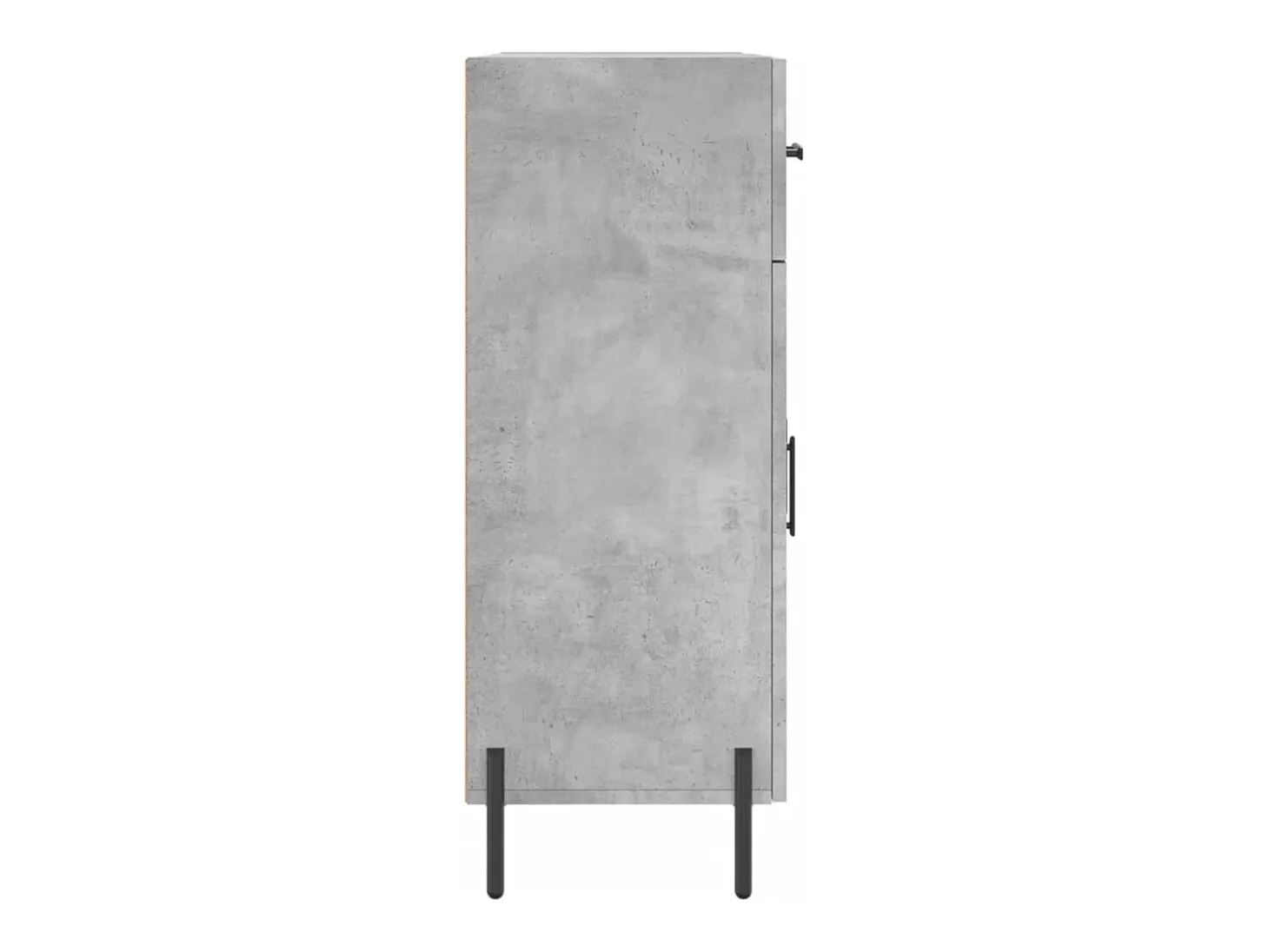 Aparador de madera de ingeniería gris hormigón 69,5x34x90 cm