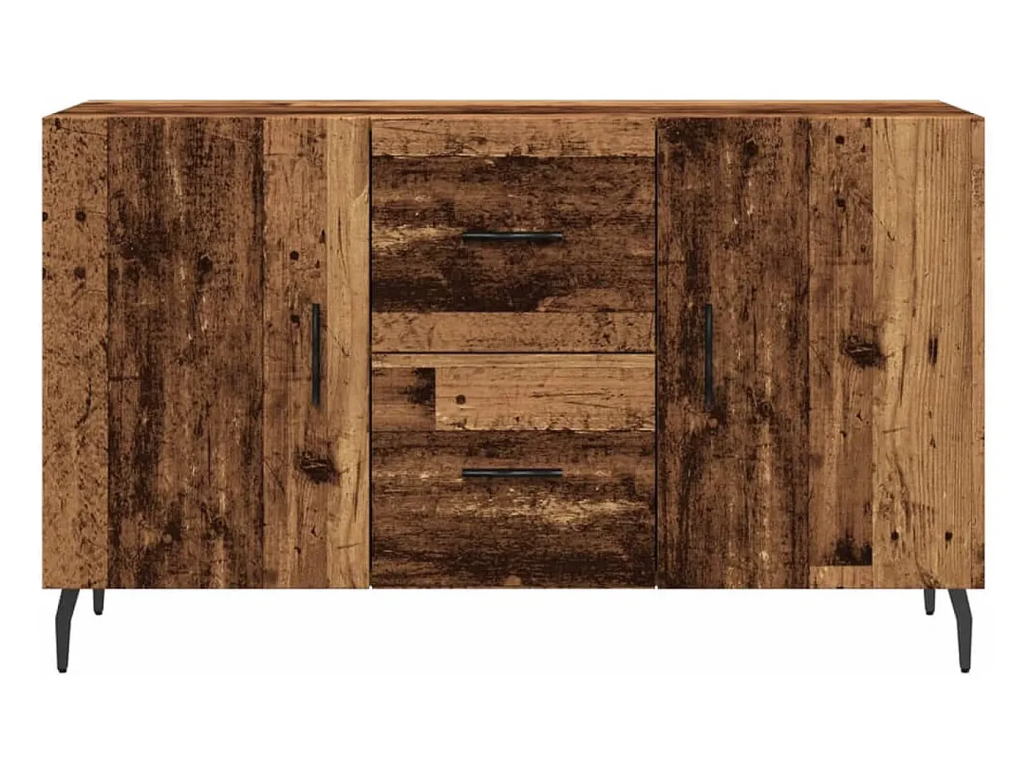 Aparador de madera de ingeniería envejecida 100x36x60 cm
