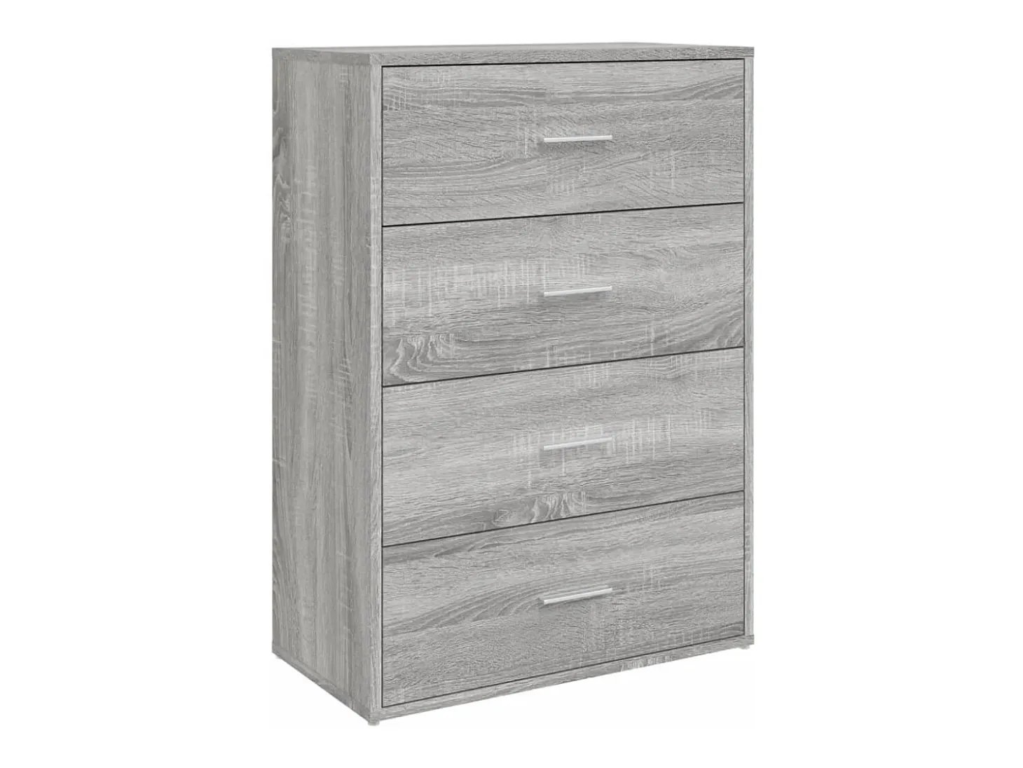 Aparador de madera de ingeniería gris Sonoma 60x31x84 cm ES777580