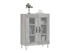 Aparador de madera de ingeniería gris Sonoma 69,5x34x90 cm ES27661