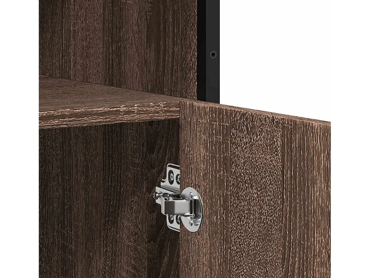 Aparador de madera de ingeniería marrón roble 100x35x76 cm