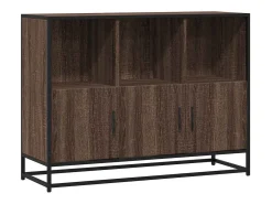 Aparador de madera de ingeniería marrón roble 100x35x76 cm