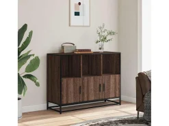 Aparador de madera de ingeniería marrón roble 100x35x76 cm