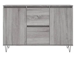Aparador de madera de ingeniería gris Sonoma 104x35x70 cm