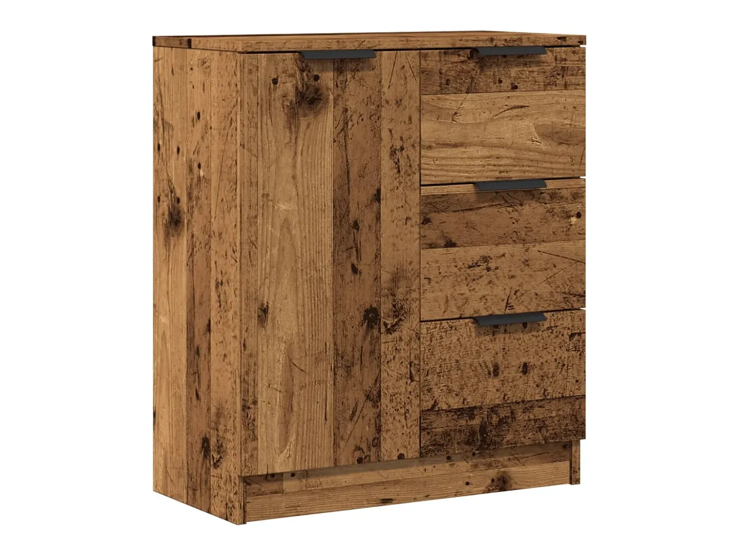 Aparador de madera de ingeniería envejecida 60x30x70 cm
