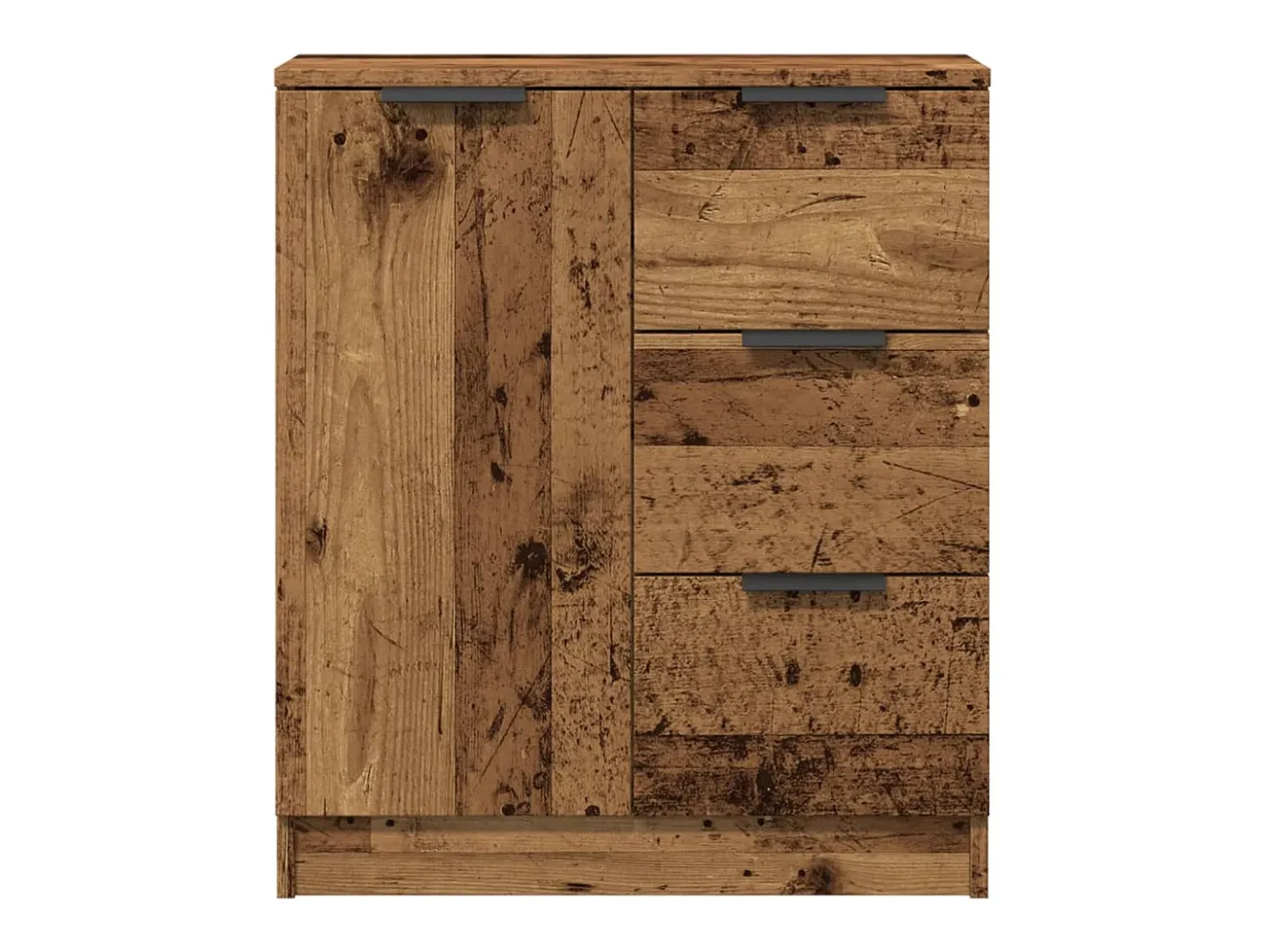 Aparador de madera de ingeniería envejecida 60x30x70 cm