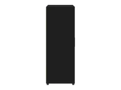 Aparador de madera de ingeniería negro 60x31x84 cm