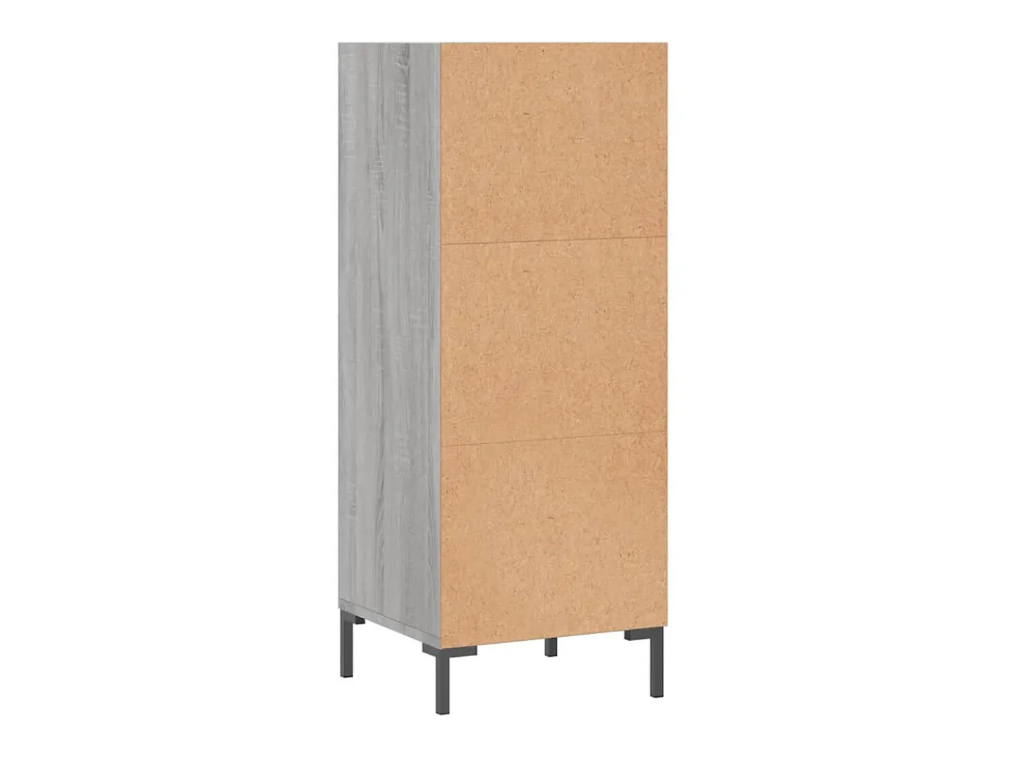 Aparador de madera de ingeniería gris Sonoma 34,5x32,5x90 cm