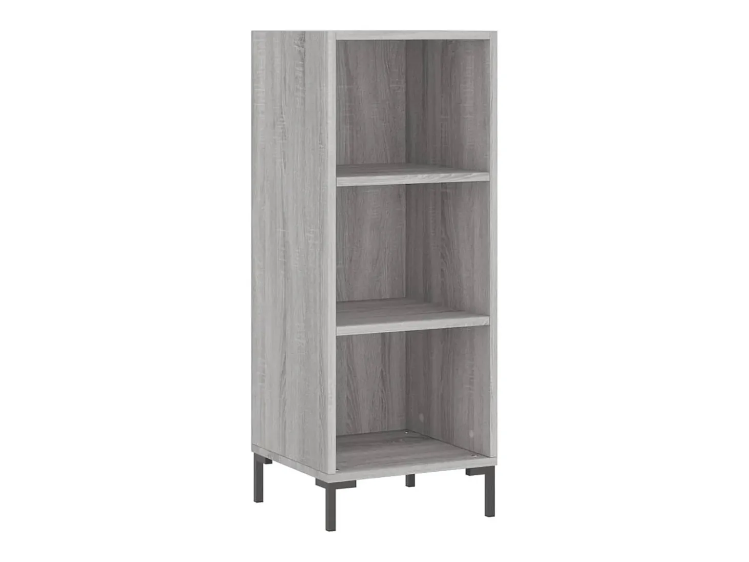 Aparador de madera de ingeniería gris Sonoma 34,5x32,5x90 cm