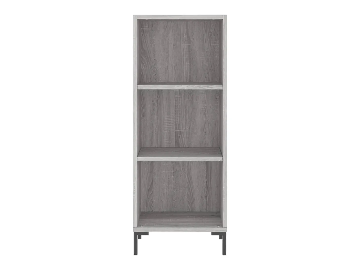 Aparador de madera de ingeniería gris Sonoma 34,5x32,5x90 cm
