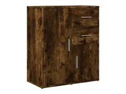 Aparador de madera de ingeniería 2 uds roble ahumado 60x31x70cm ES682049