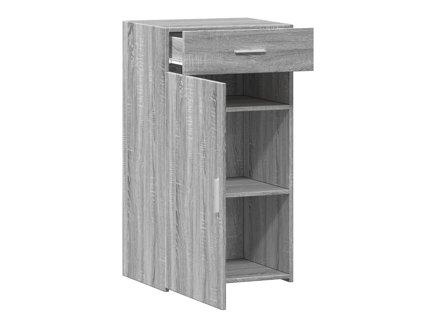 Aparador de madera de ingeniería gris Sonoma 50x42,5x93 cm
