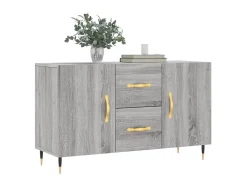 Aparador de madera de ingeniería gris Sonoma 100x36x60 cm ES68745