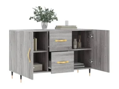 Aparador de madera de ingeniería gris Sonoma 100x36x60 cm ES68745