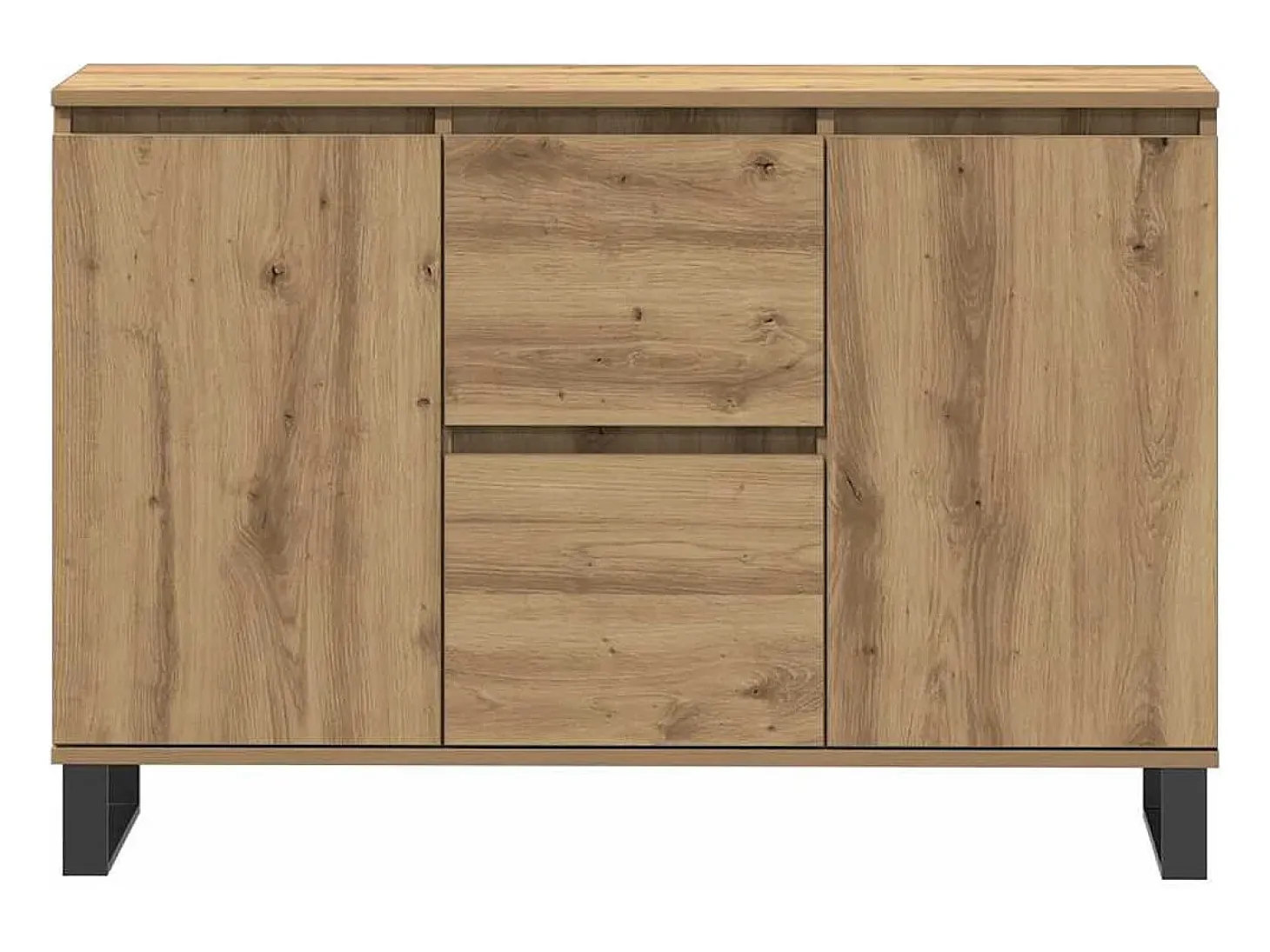 Aparador de madera de ingeniería roble artisan 101,5x35x70 cm