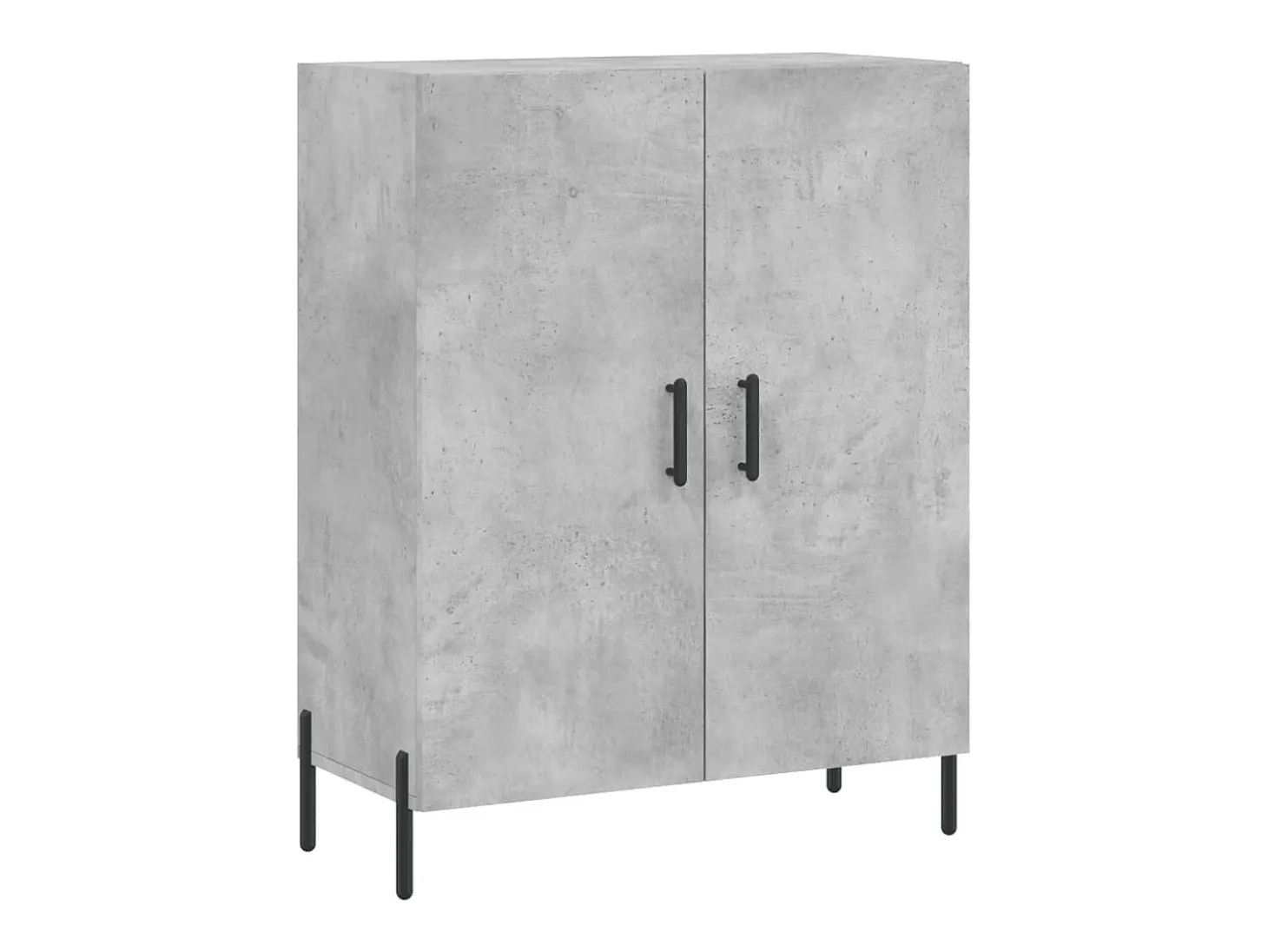 Aparador de madera de ingeniería gris hormigón 69,5x34x90 cm
