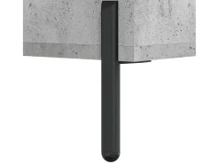 Aparador de madera de ingeniería gris hormigón 69,5x34x90 cm