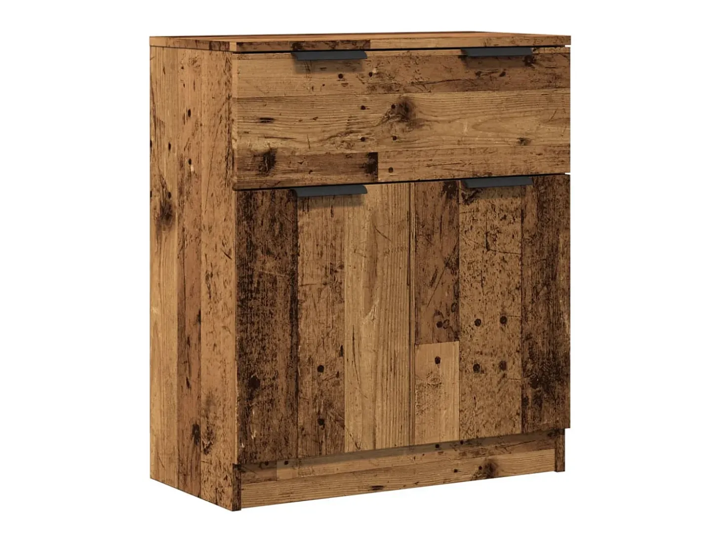 Aparador de madera de ingeniería envejecida 60x30x70 cm