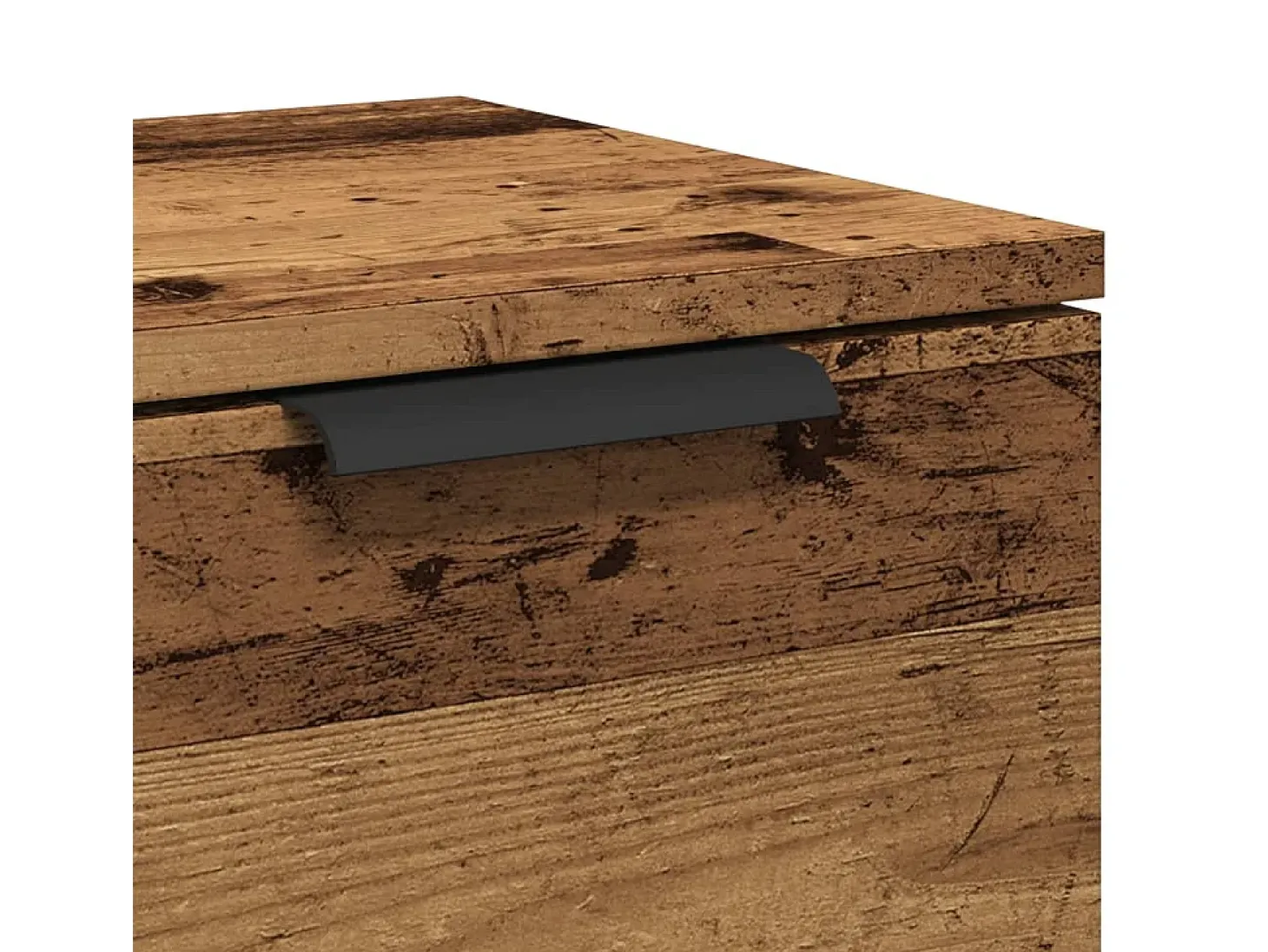 Aparador de madera de ingeniería envejecida 60x30x70 cm