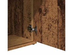 Aparador de madera de ingeniería envejecida 91x29,5x75 cm
