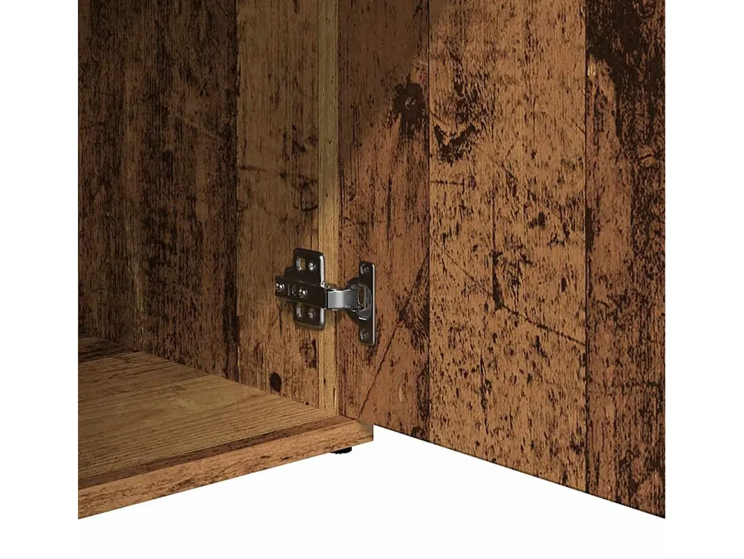 Aparador de madera de ingeniería envejecida 91x29,5x75 cm