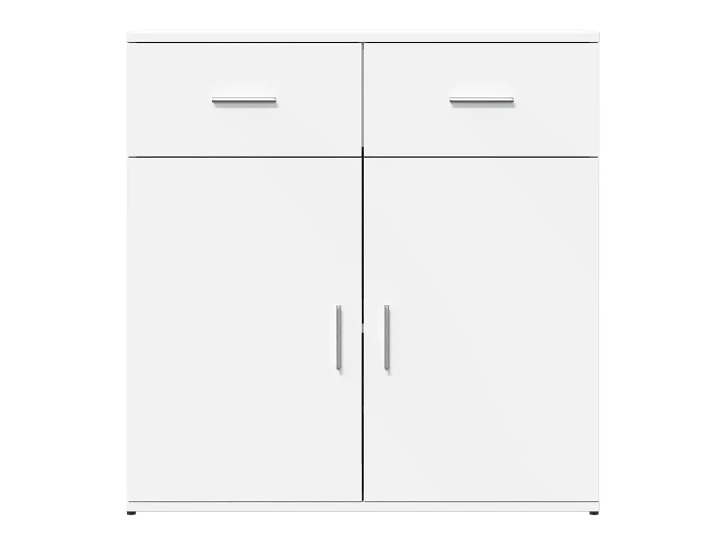 Aparador de madera de ingeniería blanco 79x38x80 cm ES699044