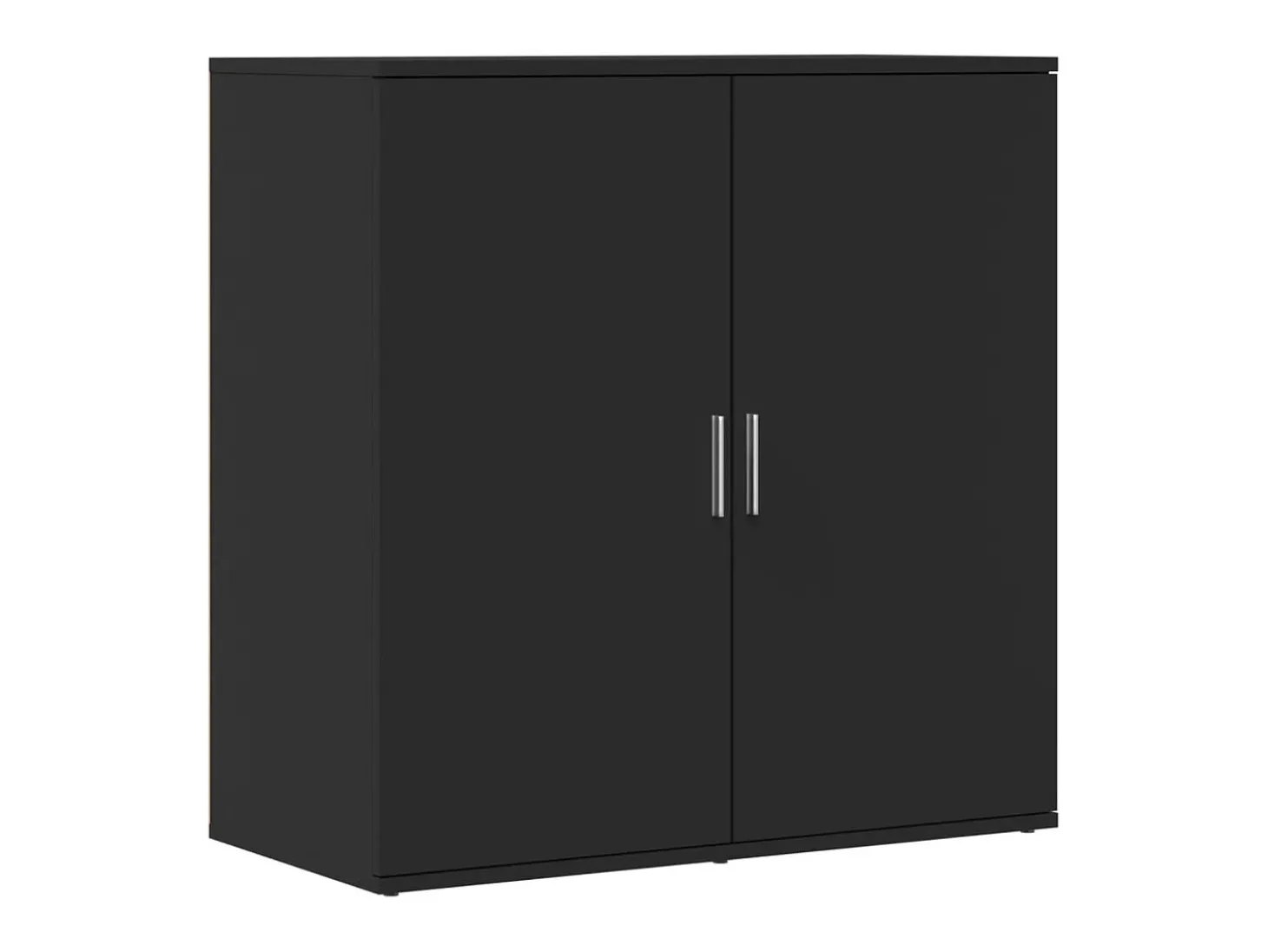Aparador de madera de ingeniería negro 79x38x80 cm ES933186