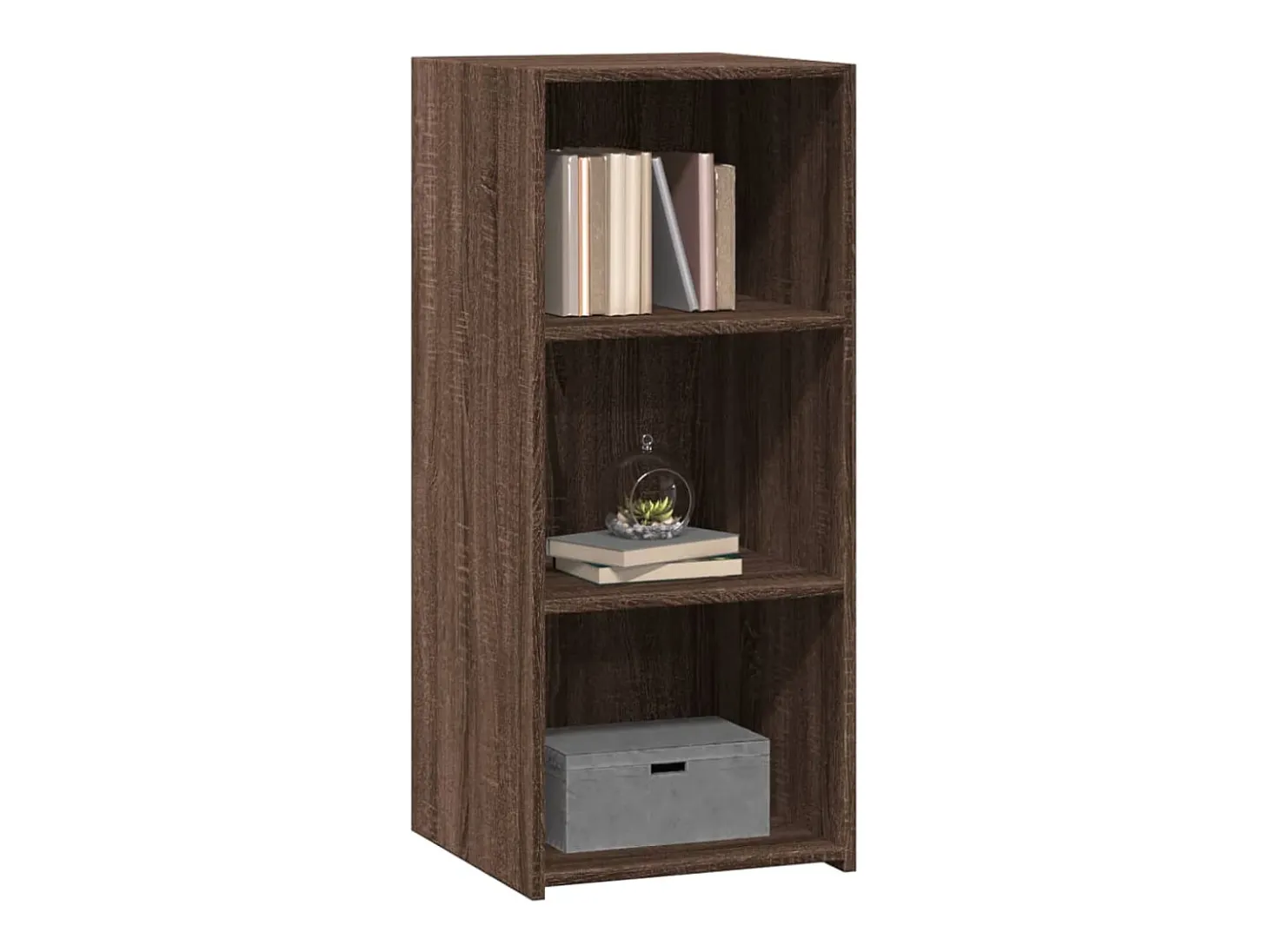 Aparador de madera de ingeniería marrón roble 40x41x93 cm