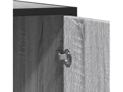 Aparador de madera de ingeniería gris Sonoma 92x35x76 cm