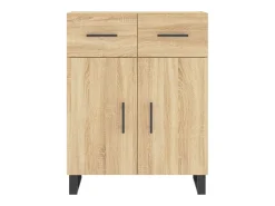 Aparador de madera de ingeniería roble Sonoma 69,5x34x90 cm
