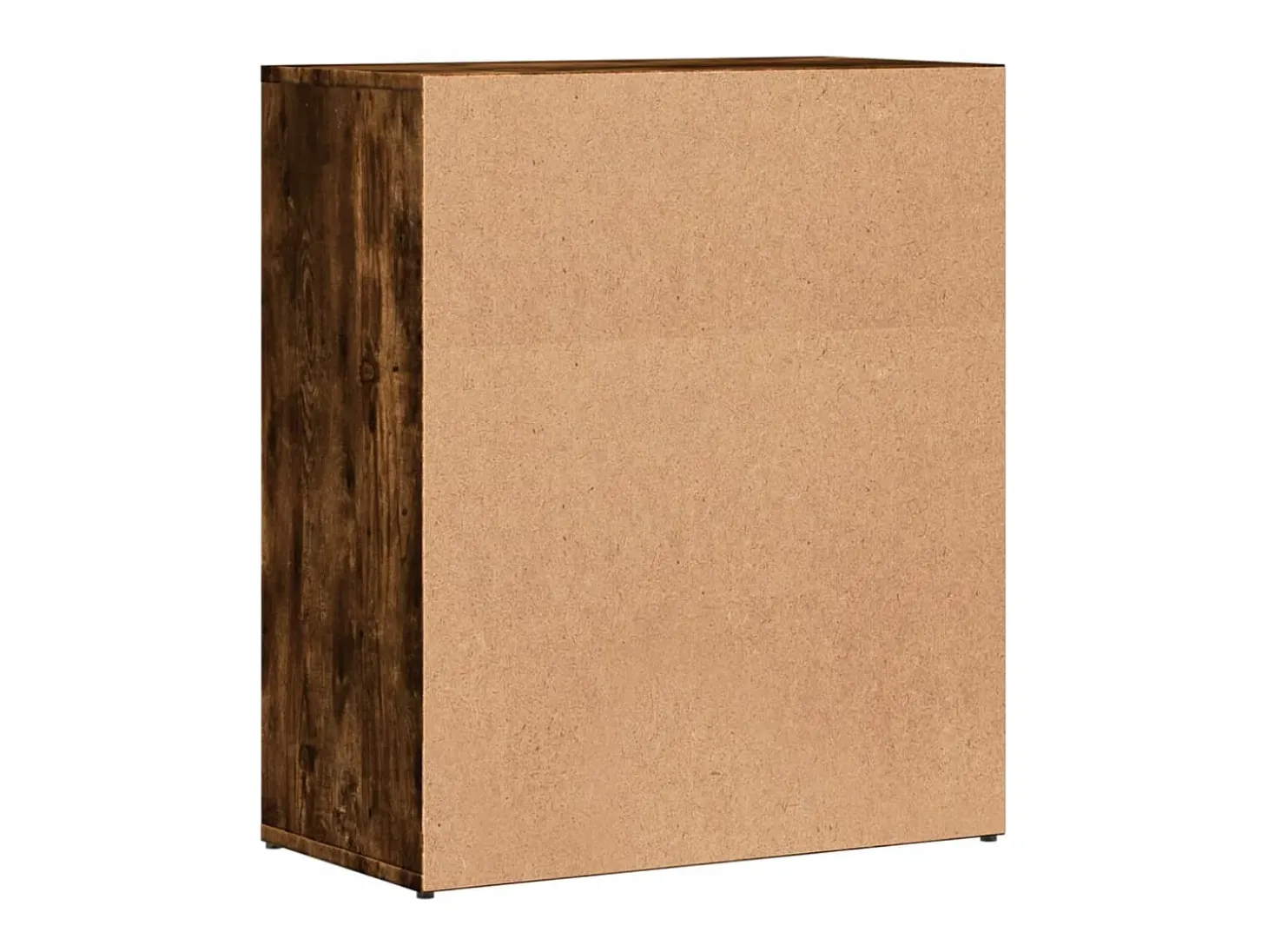 Aparador de madera de ingeniería roble ahumado 60x31x70 cm
