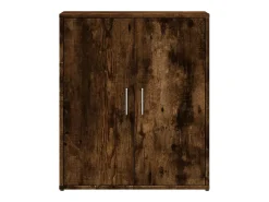 Aparador de madera de ingeniería roble ahumado 60x31x70 cm