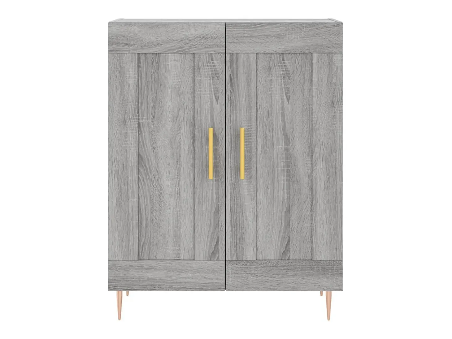 Aparador de madera de ingeniería gris Sonoma 69,5x34x90 cm