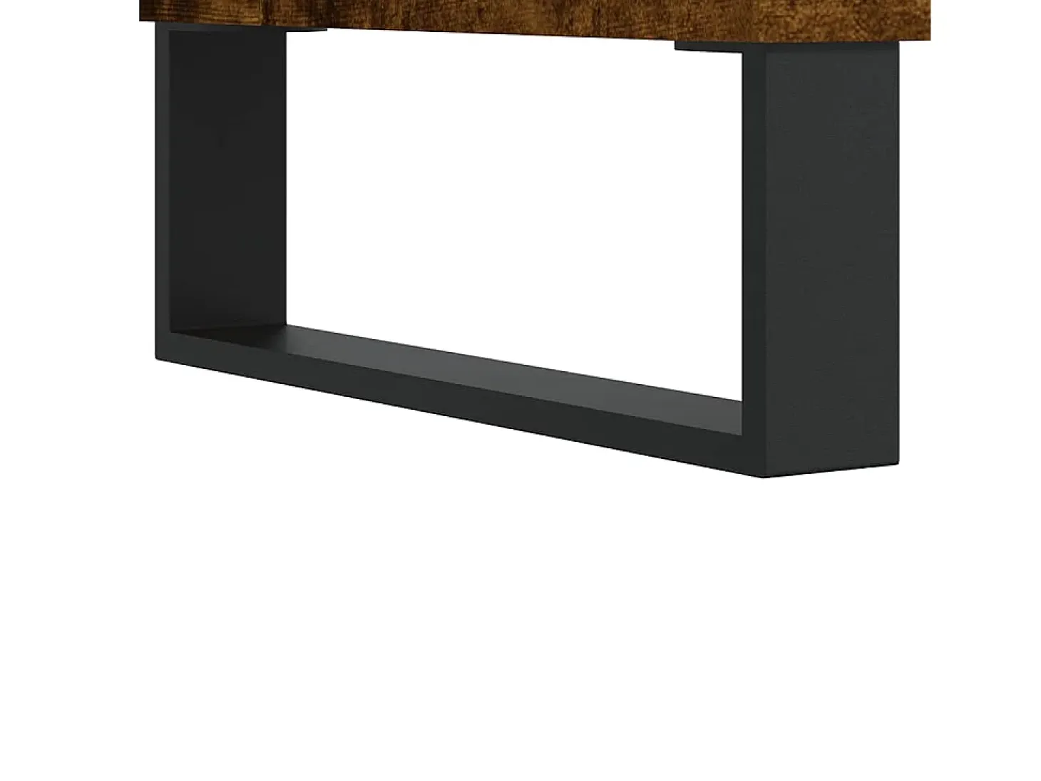 Aparador de madera de ingeniería roble ahumado 101,5x35x70 cm