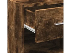 Aparador de madera de ingeniería roble ahumado 50x42,5x93 cm