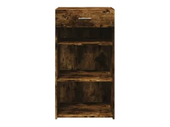 Aparador de madera de ingeniería roble ahumado 50x42,5x93 cm