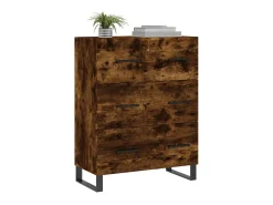 Aparador de madera de ingeniería roble ahumado 69,5x34x90 cm ES45261