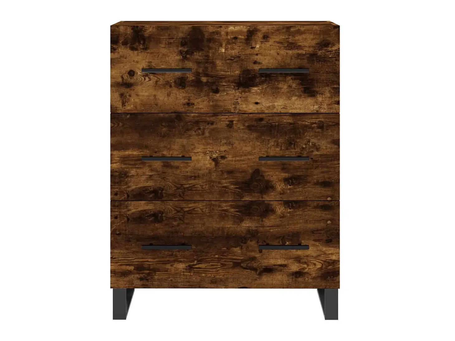 Aparador de madera de ingeniería roble ahumado 69,5x34x90 cm ES45261