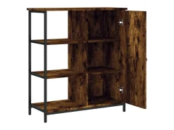 Aparador de madera de ingeniería roble ahumado 70x30x80 cm ES56340