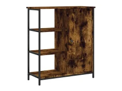 Aparador de madera de ingeniería roble ahumado 70x30x80 cm ES56340