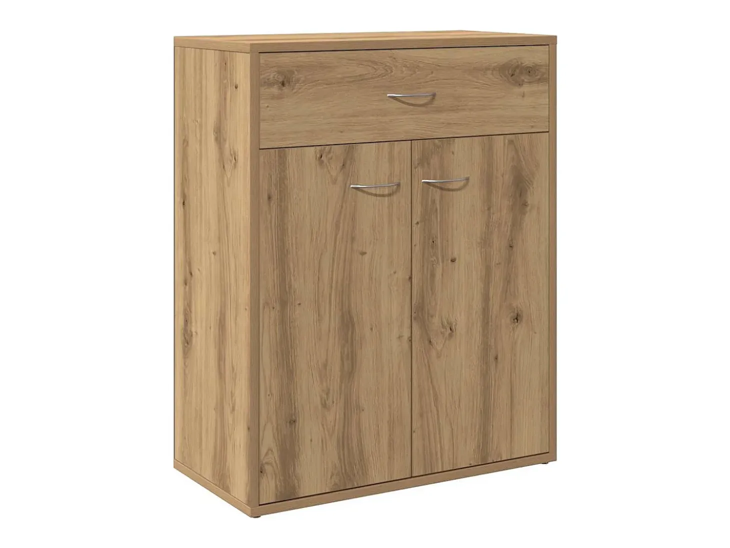 Aparador de madera de ingeniería roble artisan 60x30x75 cm