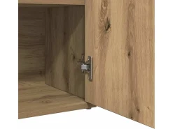 Aparador de madera de ingeniería roble artisan 60x30x75 cm
