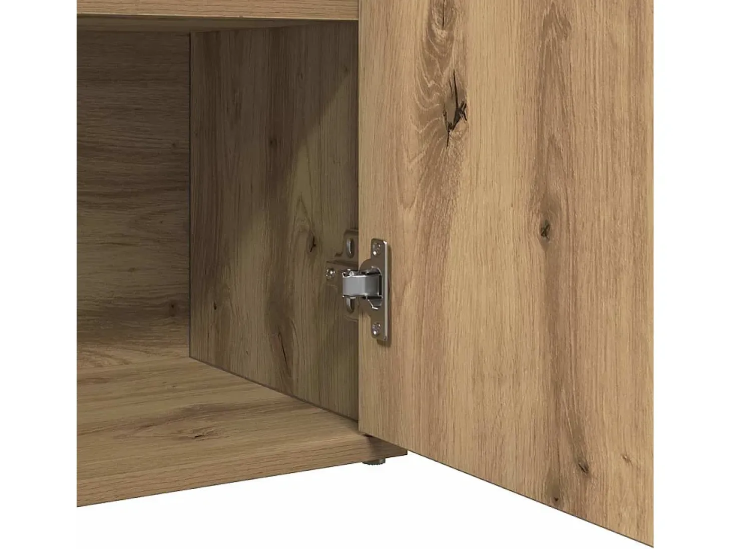 Aparador de madera de ingeniería roble artisan 60x30x75 cm
